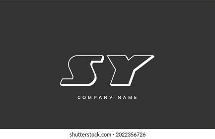 Sy Ys Alphabets Letters Logo Monogram Stock Vector (Royalty Free ...