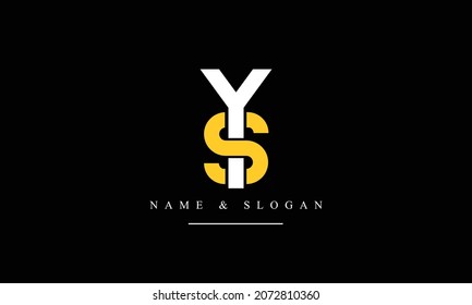 SY, YS, S, Y abstrakte Buchstaben Logo-Monogramm