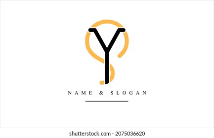 SY, YS, S, Y abstract letters logo monogram