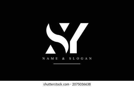 SY, YS, S, Y abstract letters logo monogram