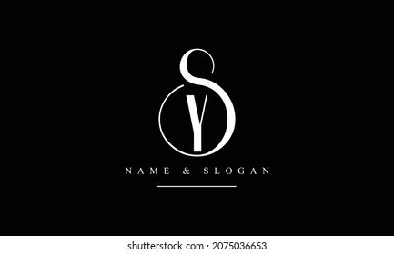 SY, YS, S, Y abstract letters logo monogram