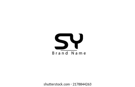 SY YS S Y abstract vector logo monogram template