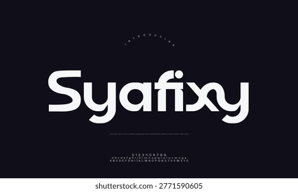 Syafisy script font display with typeface typography alphabetic alphabet illustration typographic fontname typefacefamily fontfamily logotype headline branding blackbackground scriptfont