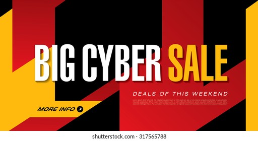 Syber sale. Banner