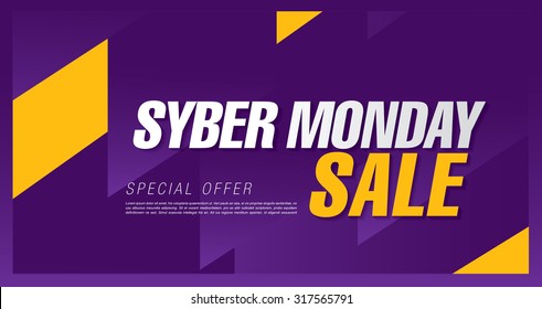 Syber sale. Banner