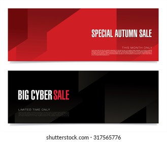Syber sale. Banners