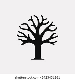 Sycamore forest tree icon - Simple Vector Illustration