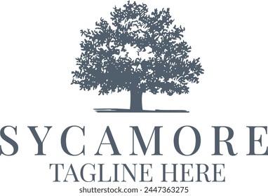 Sycamore Tree Logo Design Template