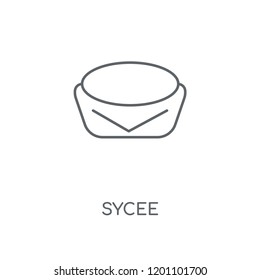 Sycee linear icon. Sycee concept stroke symbol design. Thin graphic elements vector illustration, outline pattern on a white background, eps 10.