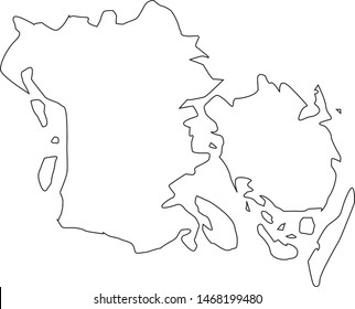 Syddanmark Region map in denmark