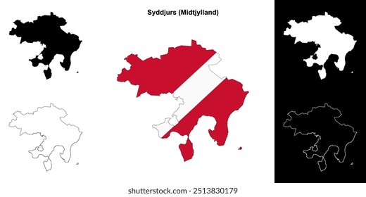 Mapa do município de Syddjurs