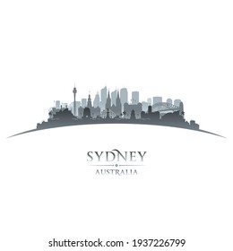 Sydney Australia City Skyline Silhouette. Vector Illustration