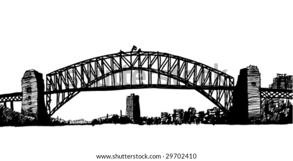 Sydney Bridge Illustration Stock Vector (Royalty Free) 29702410 ...