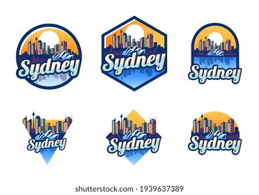 Sydney City Logo Skyline Stock Vector (Royalty Free) 1939637389 ...