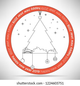 Sydney City New Year Card Design Template