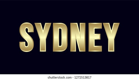 Sydney City Typography vector design. Greetings for T-shirt, poster, card and more