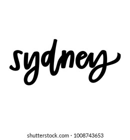 Sydney Hand Lettering Stock Vector (Royalty Free) 1008743653 | Shutterstock