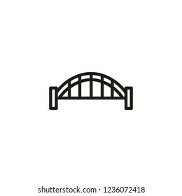 Sydney harbor bridge line icon. Building, industrial, modern. Architecture concept. Vector illustration can be used for topics like bridges, construction, architecture