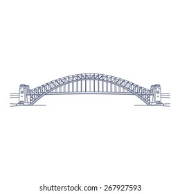 Ilustración del puente de puerto de Sydney