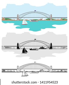 Sydney Harbour Bridge and others Australian symbols