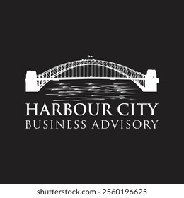 Sydney Harbour Bridge vector | Harbour City | Harbour City Logo | Australia | Sydney City logo, landmark, vector symbol. Sydney Harbour Bridge. Illustration