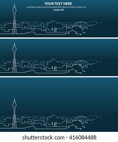 Sydney Multiple Light Streaks Silhouette