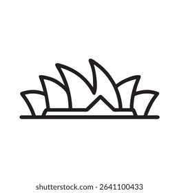  Sydney opera house line Art icon