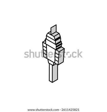 sydney tower isometric icon vector. sydney tower sign. isolated symbol illustration