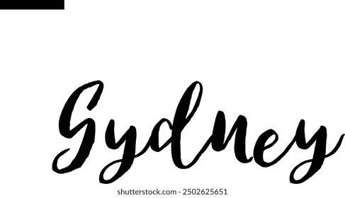 Sydney Travel Saying Typography Text