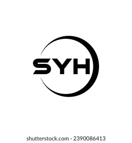 SYH Letter Logo Design, Inspiration for a Unique Identity. Modern Elegance and Creative Design. Watermark Your Success with the Striking this Logo.