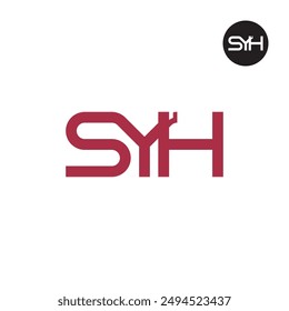 SYH Logo Letter Monogram Design