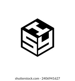 SYI letter logo design in illustration. Vector logo, calligraphy designs for logo, Poster, Invitation, etc.