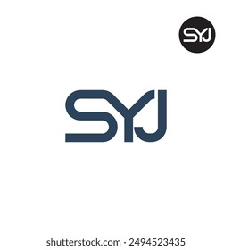 SYJ Logo Letter Monogram Design