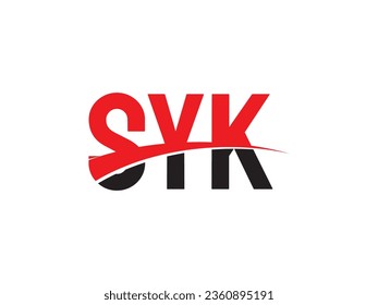 SYK Letter Initial Logo Design Vector Illustration