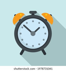 Icono de reloj de alarma de sílabas. Ilustración plana del icono del vector del reloj de alarma Syllabus para el diseño web