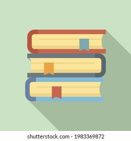 Syllabus book stack icon. Flat illustration of Syllabus book stack vector icon for web design