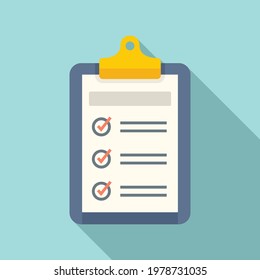 Syllabus daily clipboard icon. Flat illustration of Syllabus daily clipboard vector icon for web design