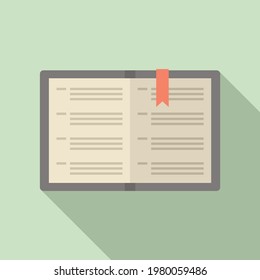 Syllabus instruction book icon. Flat illustration of Syllabus instruction book vector icon for web design