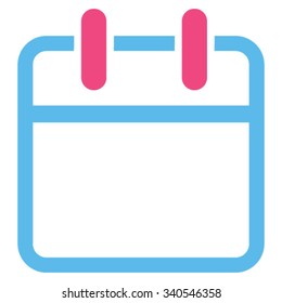 Syllabus Page vector icon. Style is bicolor flat symbol, pink and blue colors, rounded angles, white background.