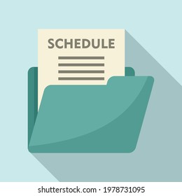 Syllabus schedule icon. Flat illustration of Syllabus schedule vector icon for web design