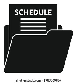 Icono de programación de sílabas. Ilustración simple del icono del vector del programa Syllabus para el diseño web aislado en fondo blanco