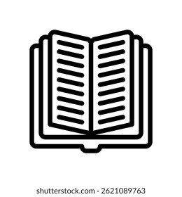 Syllabus Vetor for Course Planning and Learning Overview - Livro com ícone de lista de verificação, design de estrutura acadêmica. Ícone de Linha