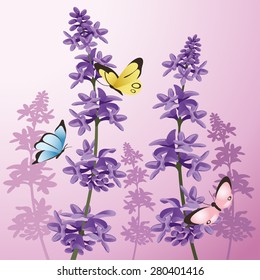 Sylvia Garden Scene : Vector Illustration