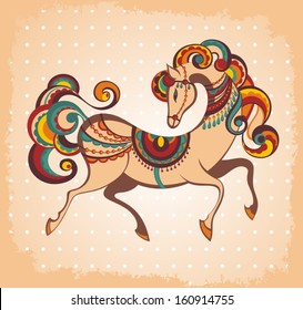 Symbol of 2014. Horse