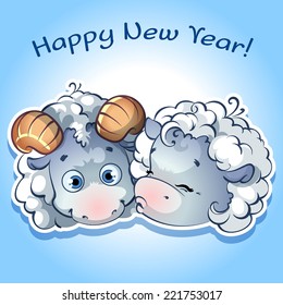 symbol of 2015 in blue tones