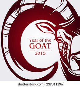 Symbol of 2015. Goat