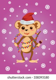 symbol 2016. Christmas monkey!