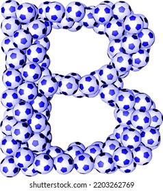 Symbol 3d Made Soccer Balls Letter Stock Vector (Royalty Free ...