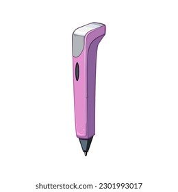 caricatura de lápiz 3d símbolo. creativo de objeto, firma el símbolo de negocio 3d con lápiz. ilustración vectorial de símbolo aislado