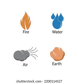 symbol of the 4 basic elements that exist in the world